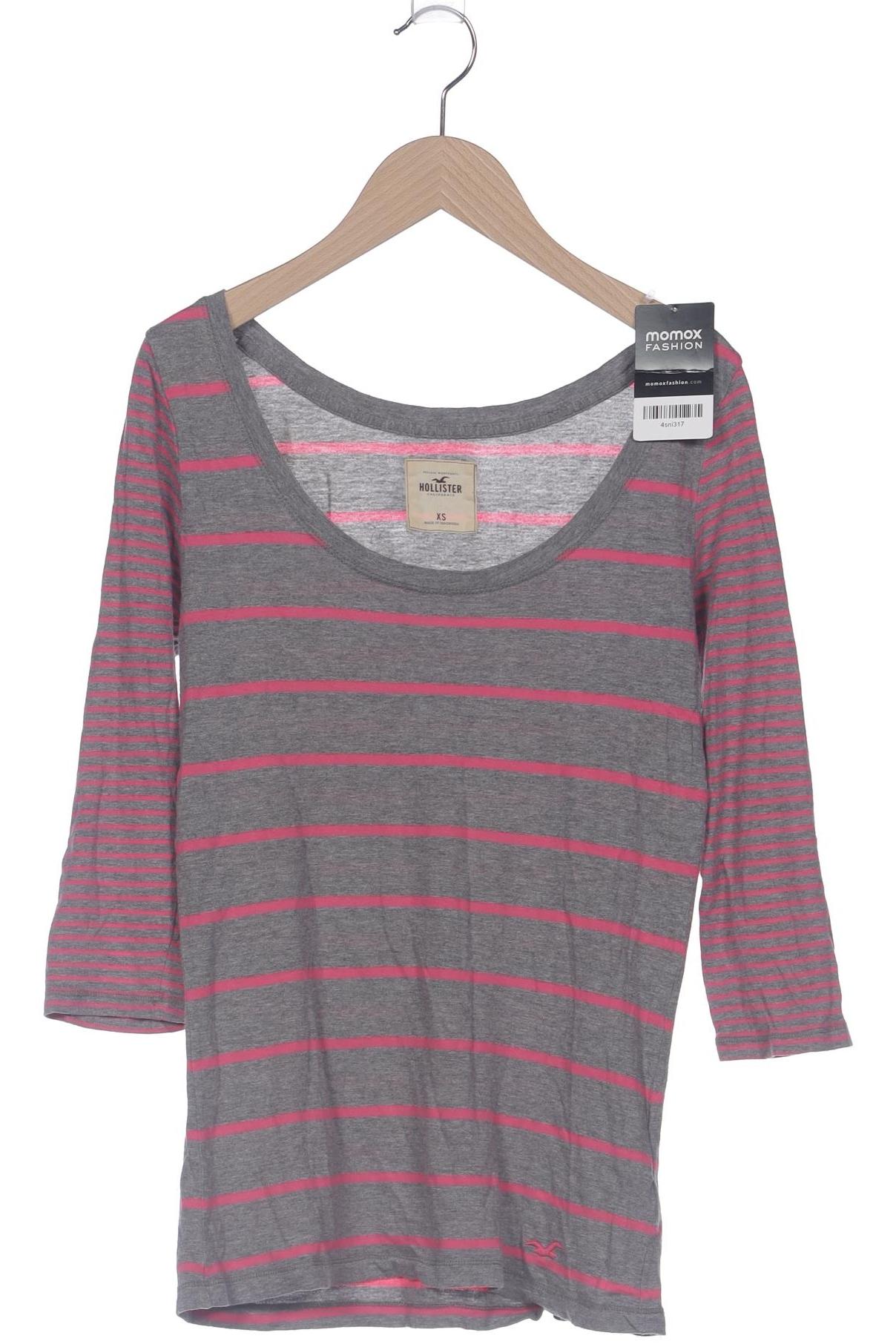 

Hollister Damen Langarmshirt, grau, Gr. 34