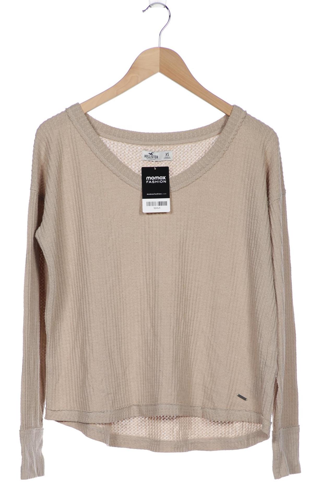 

Hollister Damen Langarmshirt, beige, Gr. 34