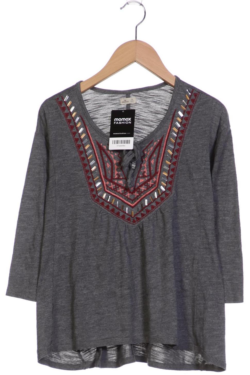 

Hollister Damen Langarmshirt, grau