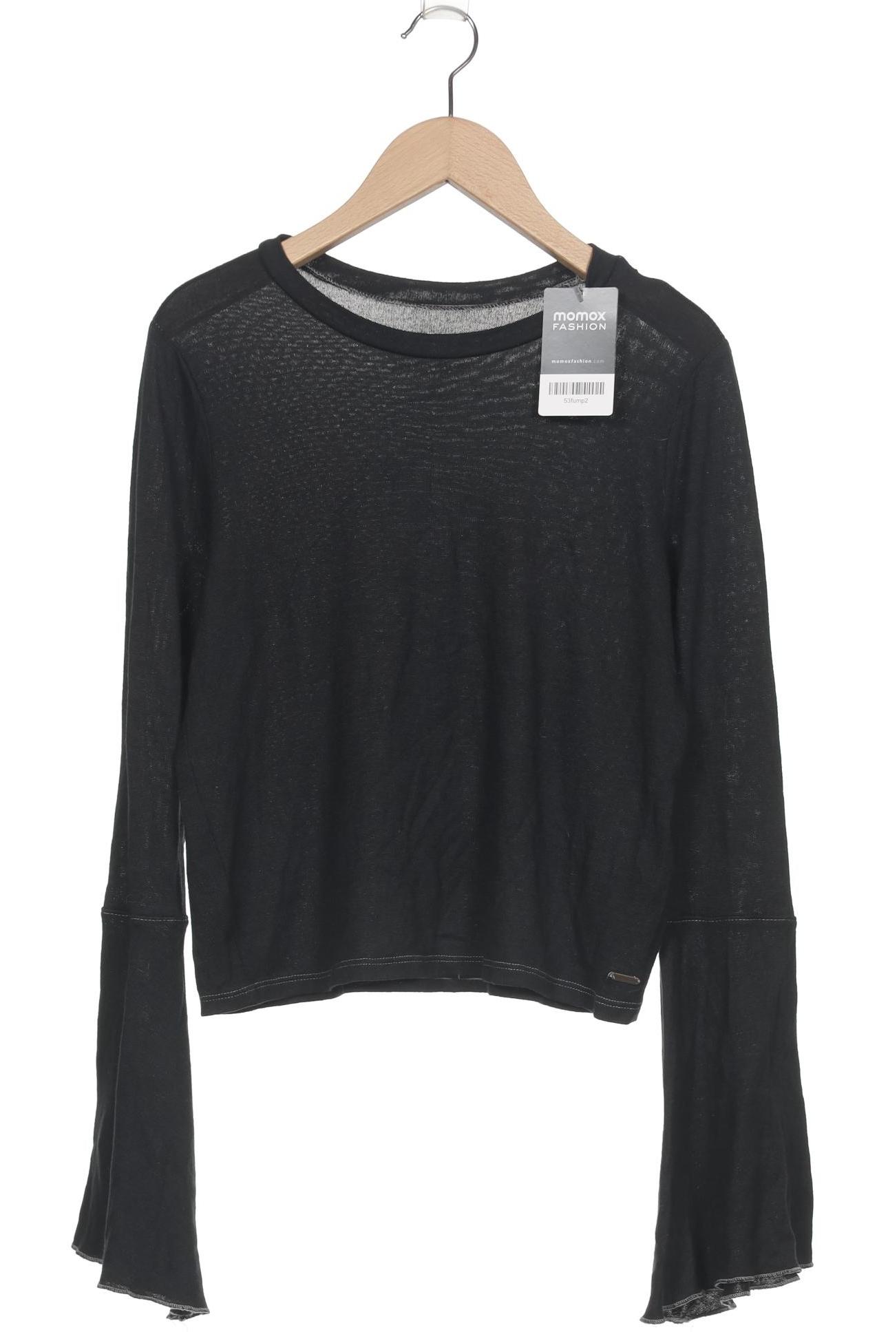 

Hollister Damen Langarmshirt, schwarz, Gr. 36