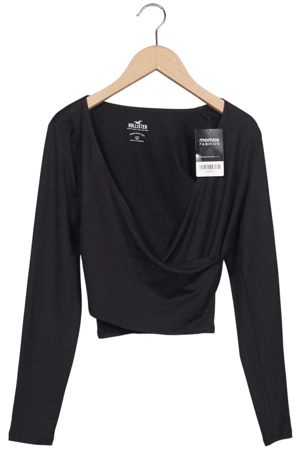 

Hollister Damen Langarmshirt, schwarz, Gr. 38