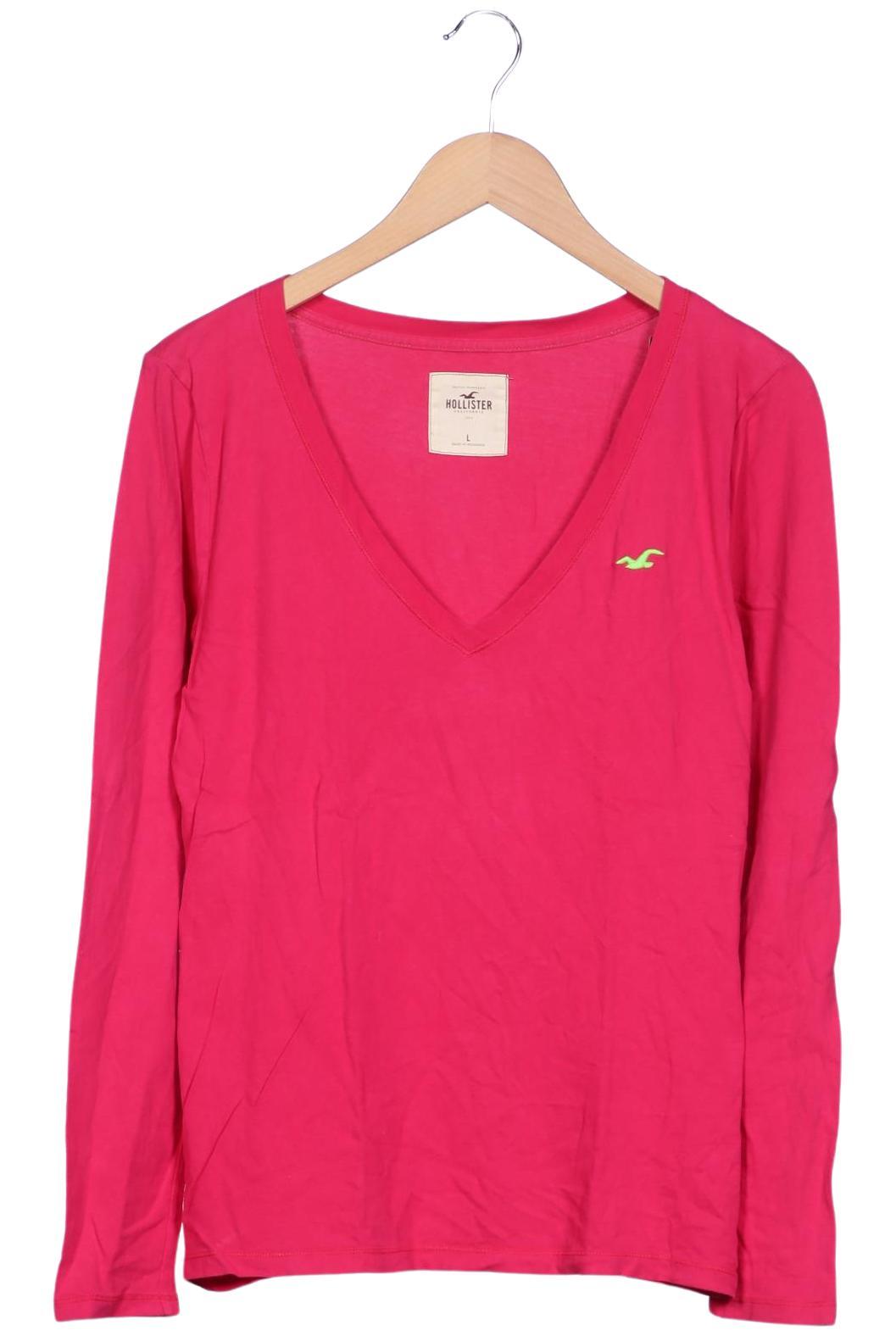 

Hollister Damen Langarmshirt, pink, Gr. 42