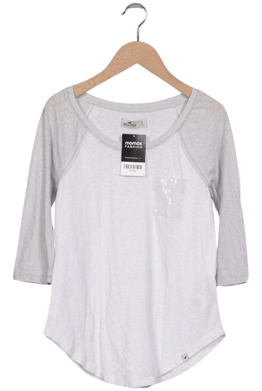 

Hollister Damen Langarmshirt, grau, Gr. 36