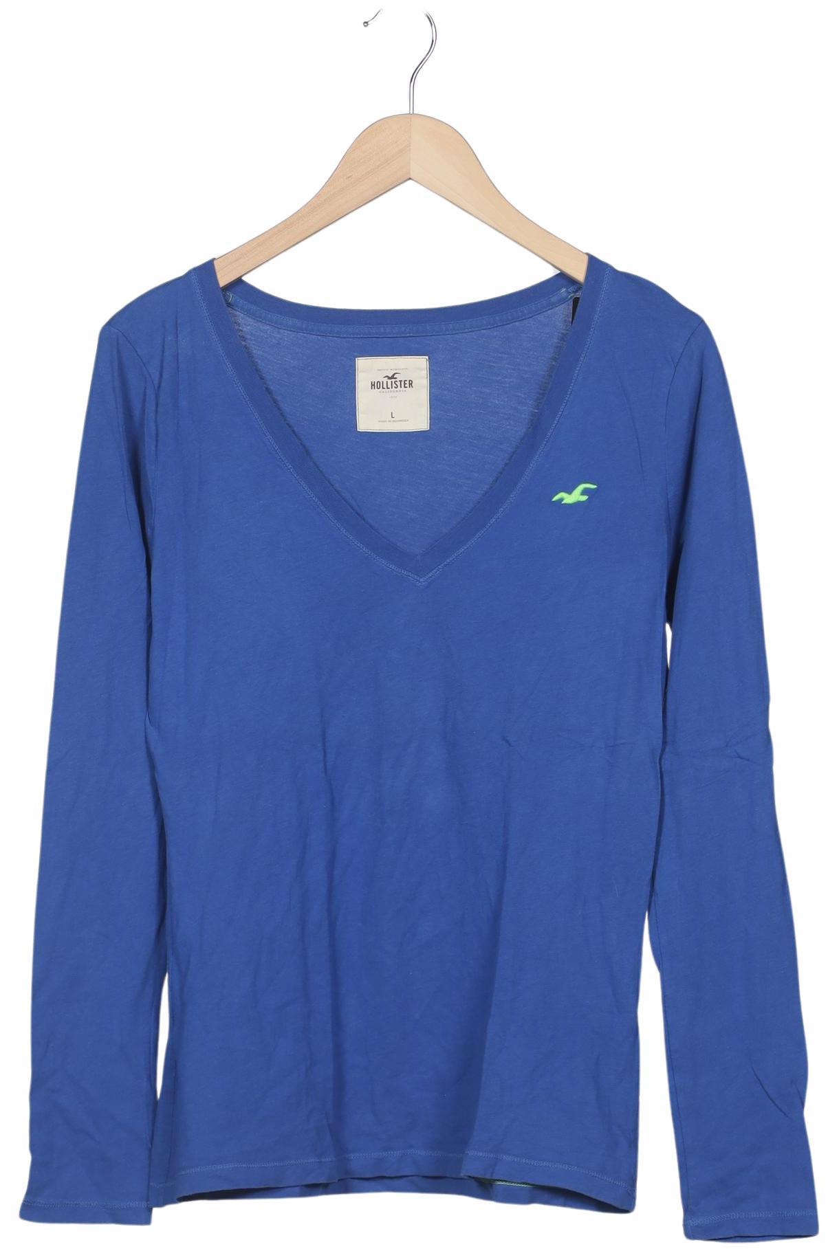 

Hollister Damen Langarmshirt, blau, Gr. 42