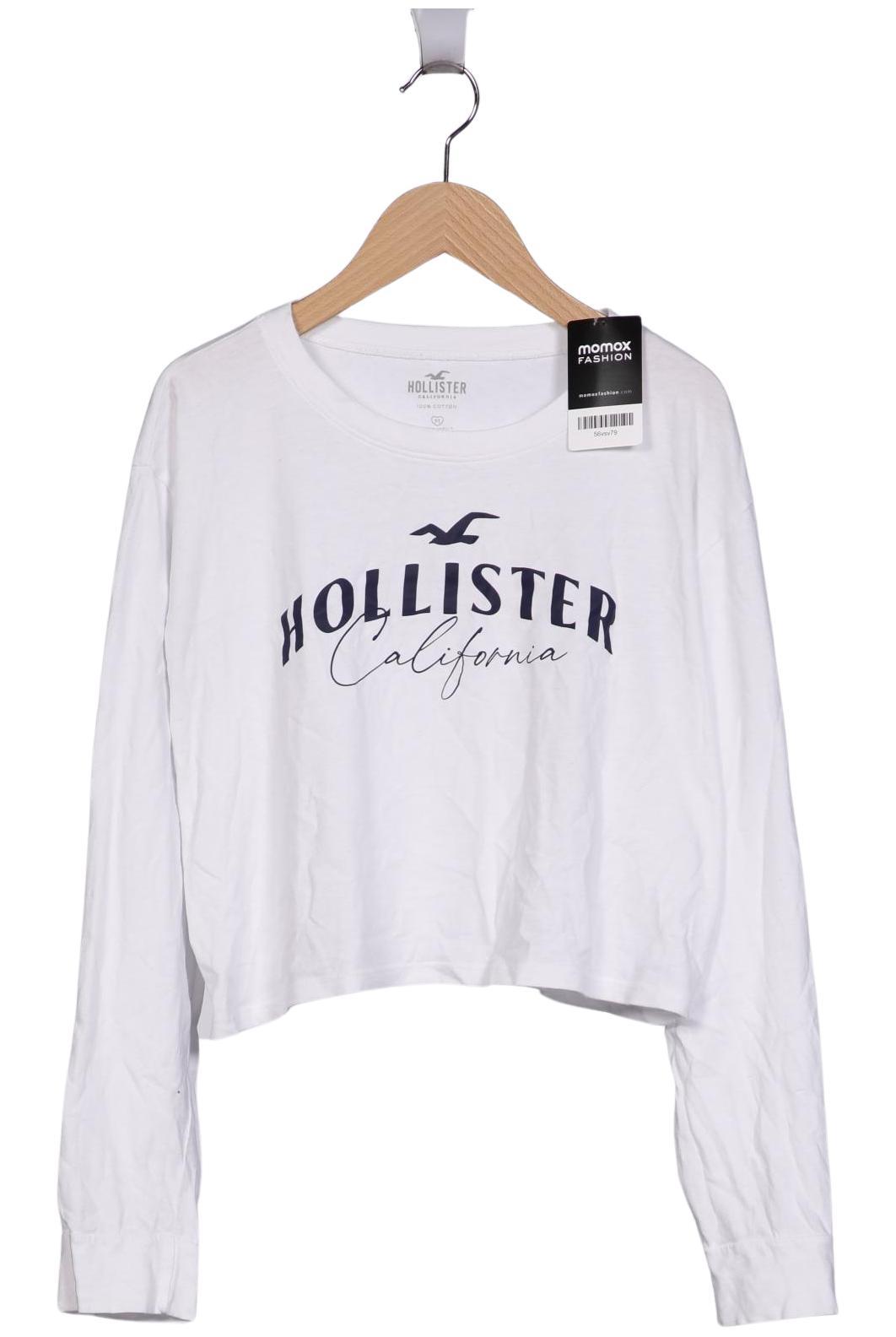

Hollister Damen Langarmshirt, weiß, Gr. 38