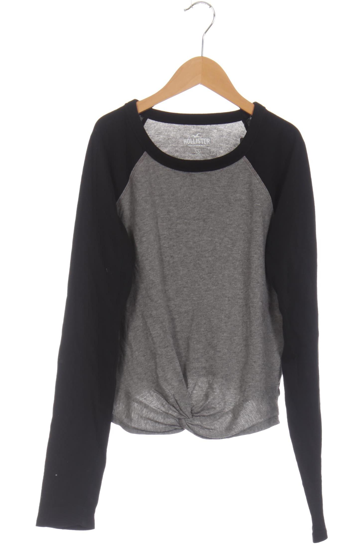 

Hollister Damen Langarmshirt, grau, Gr. 36