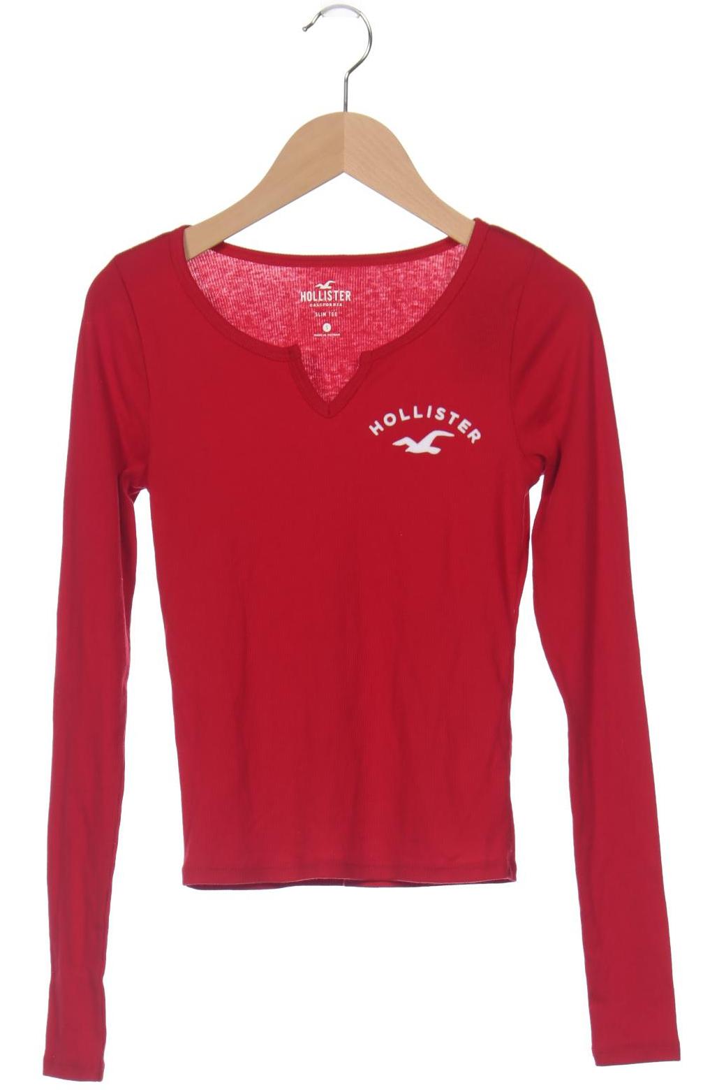 

Hollister Damen Langarmshirt, rot