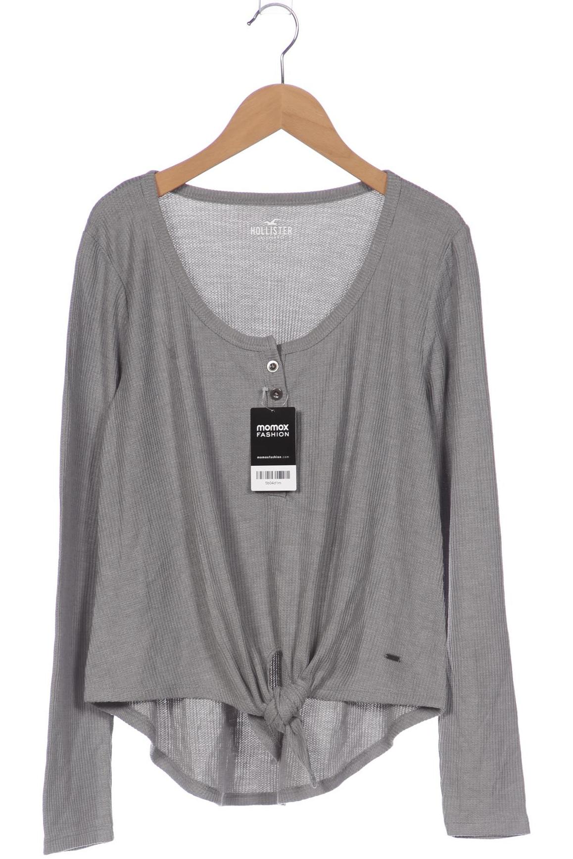 

Hollister Damen Langarmshirt, grau, Gr. 36