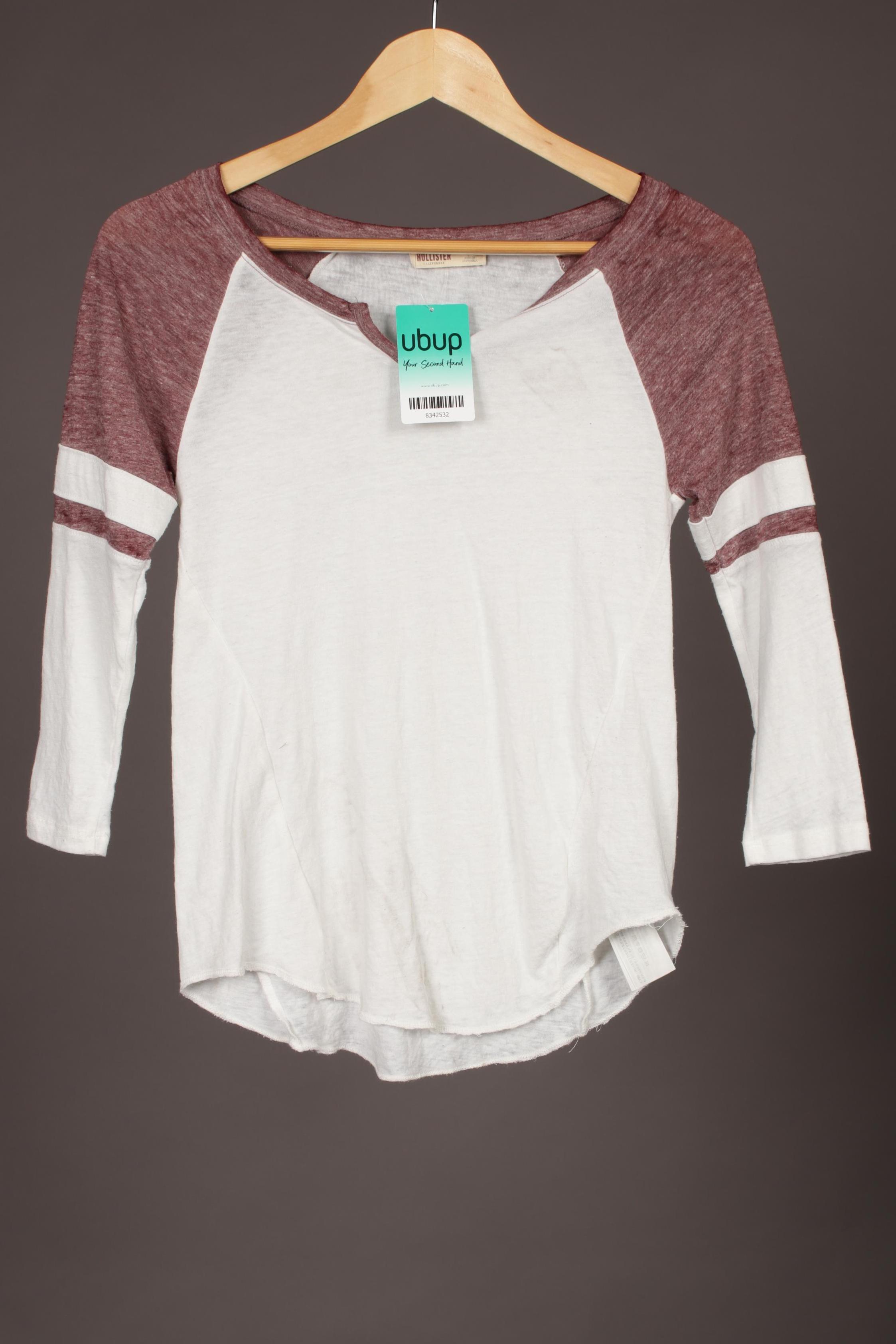 

Hollister Damen Langarmshirt, weiß, Gr. 34