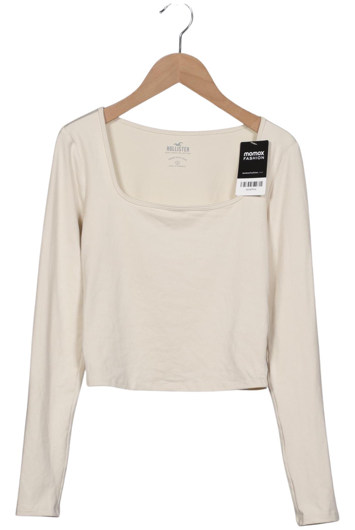 

Hollister Damen Langarmshirt, cremeweiß, Gr. 36