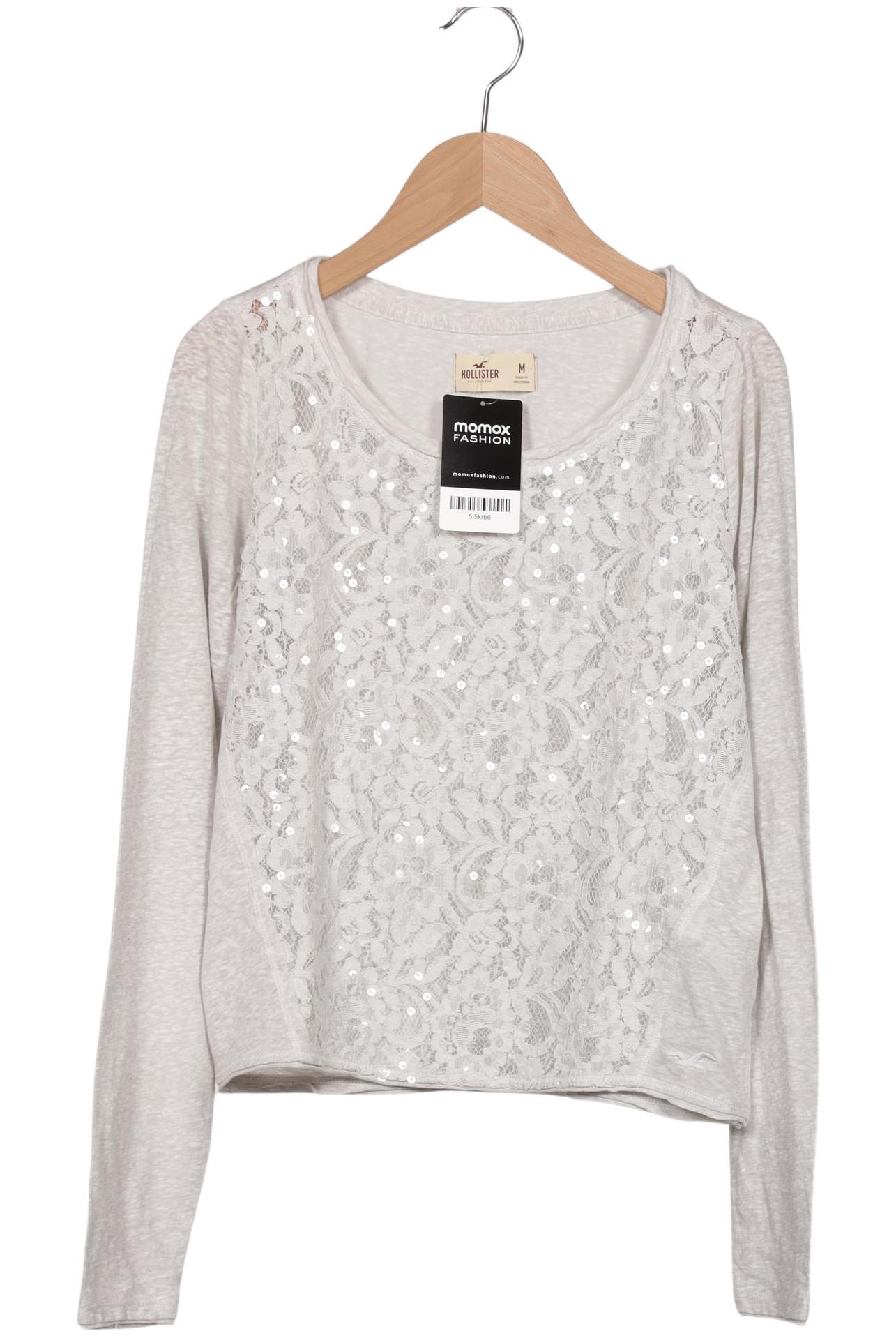 

Hollister Damen Langarmshirt, grau, Gr. 38