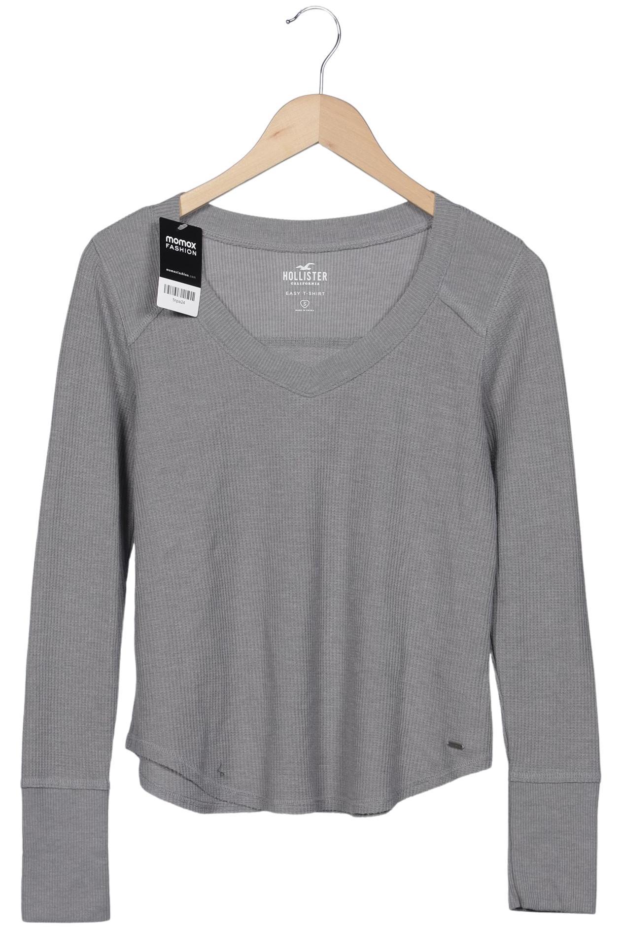 

Hollister Damen Langarmshirt, grau, Gr. 36