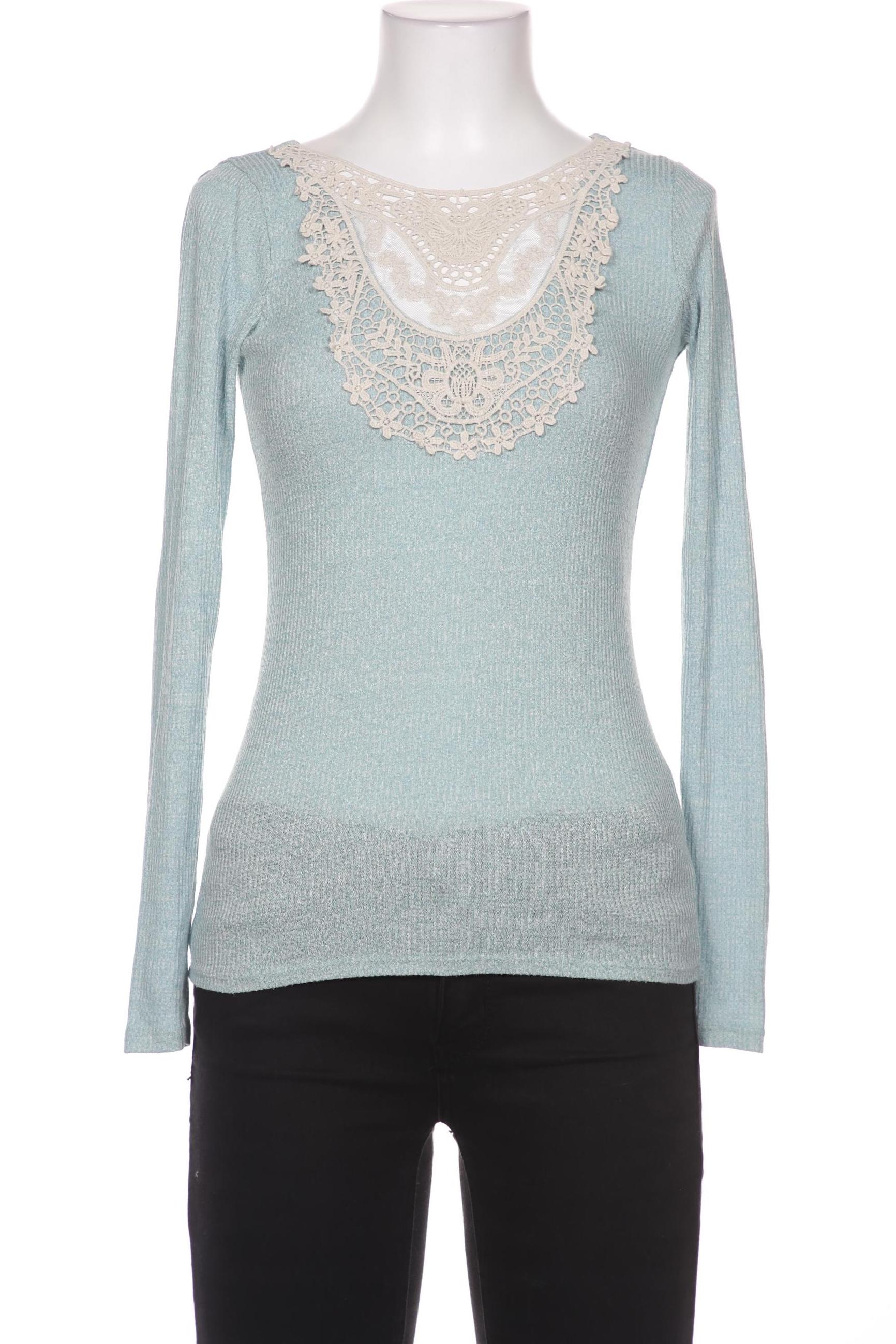 

Hollister Damen Langarmshirt, türkis, Gr. 34