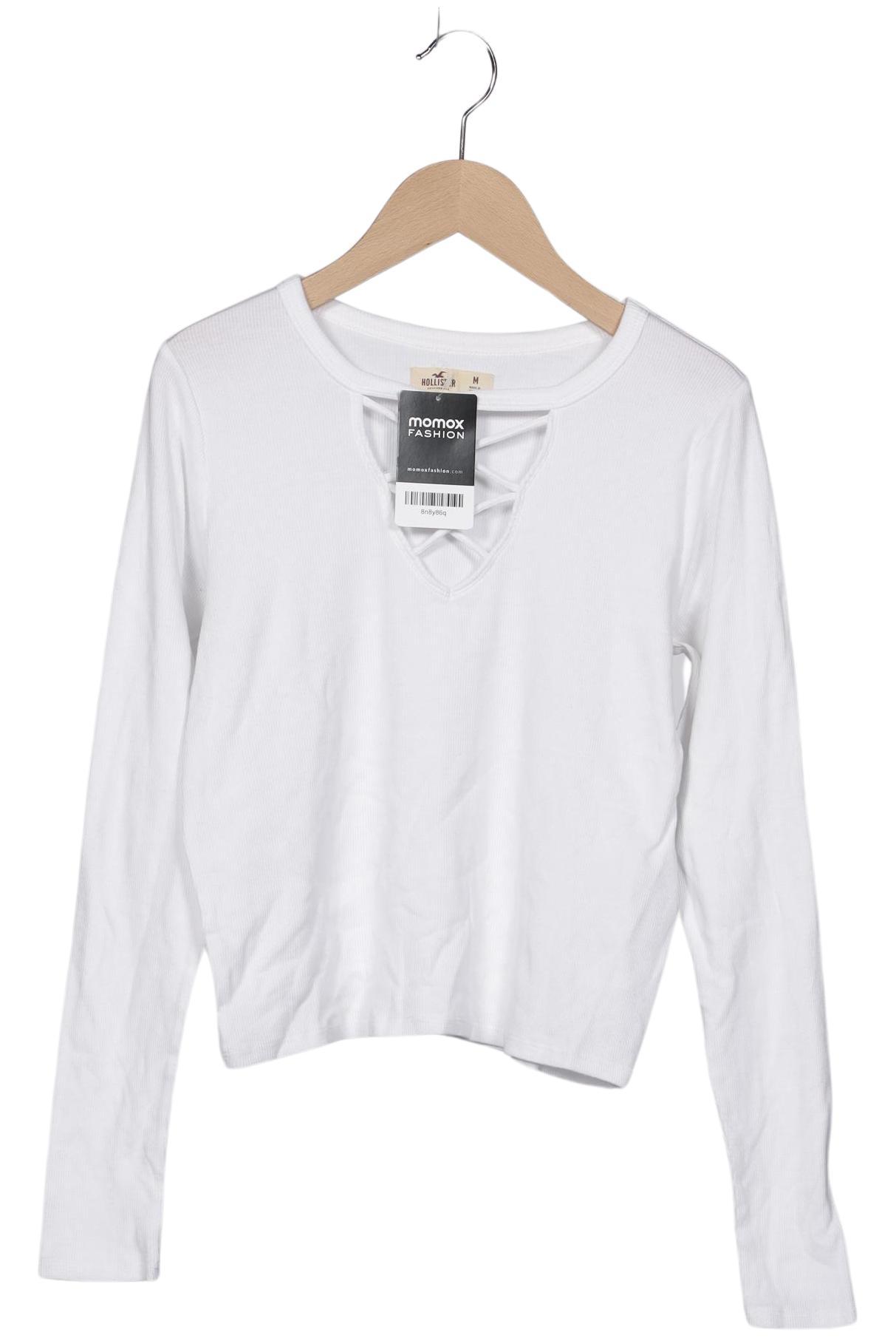 

Hollister Damen Langarmshirt, weiß, Gr. 38