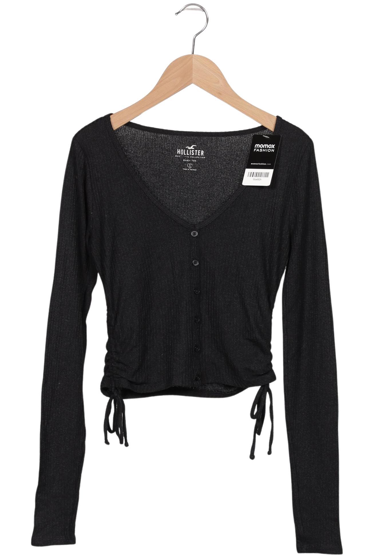 

Hollister Damen Langarmshirt, schwarz, Gr. 36