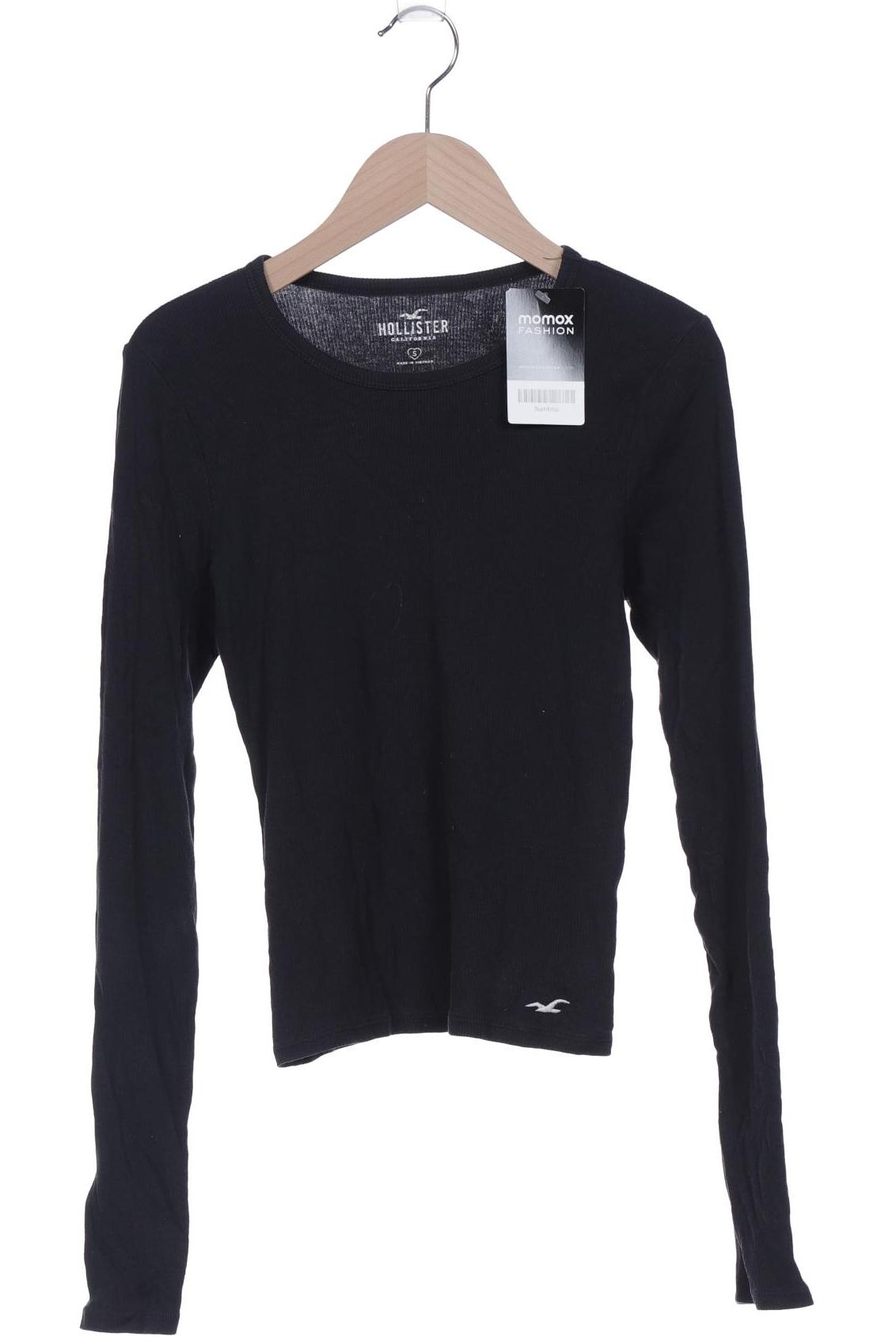 

Hollister Damen Langarmshirt, schwarz, Gr. 36