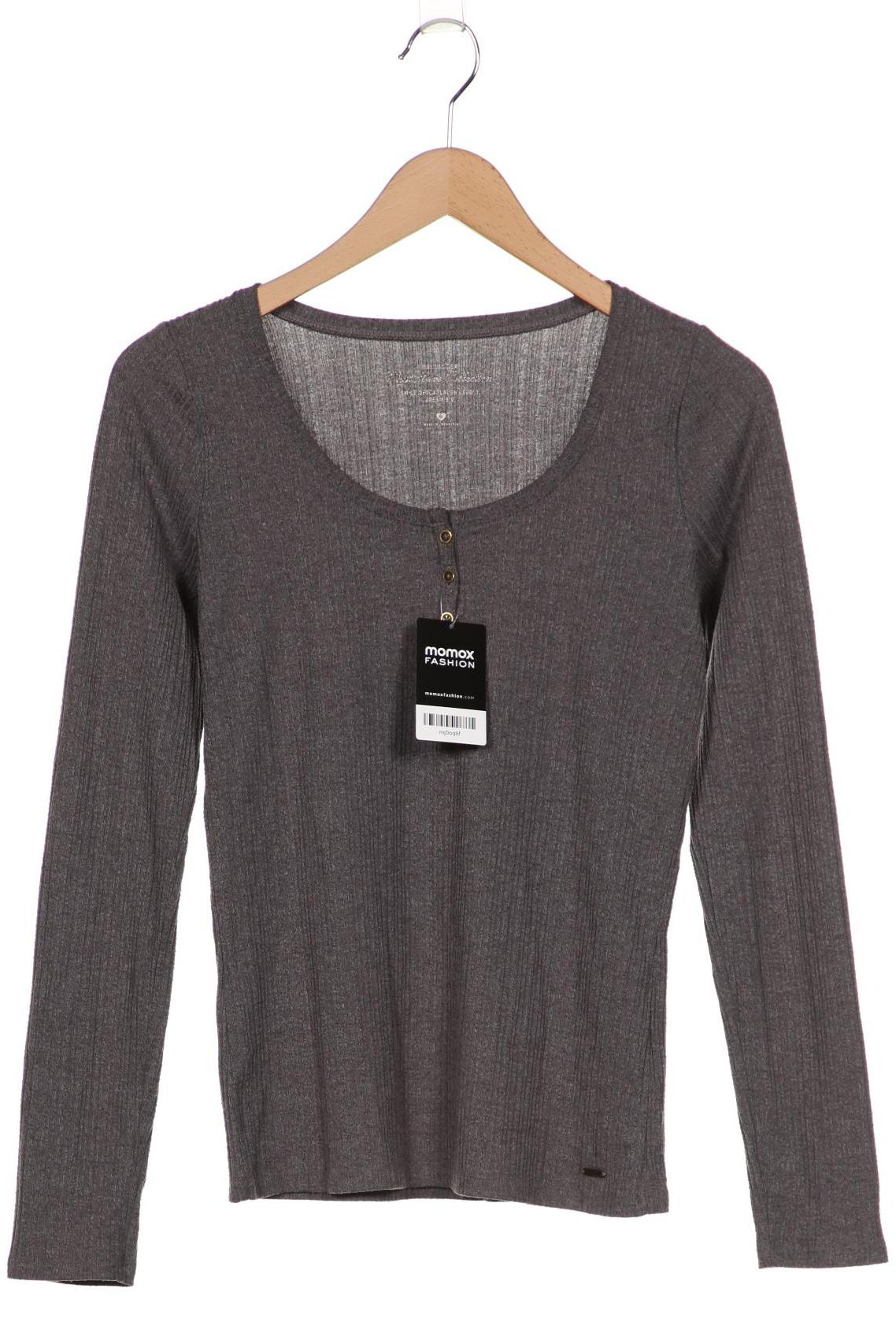 

Hollister Damen Langarmshirt, grau, Gr. 38