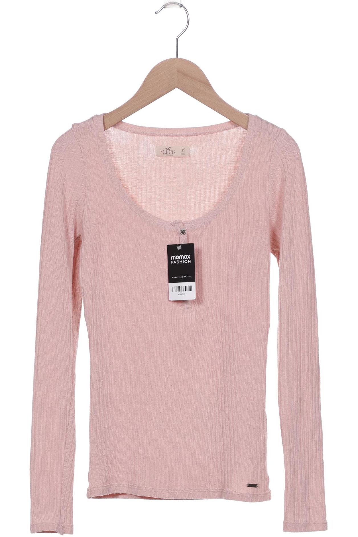 

Hollister Damen Langarmshirt, pink, Gr. 34