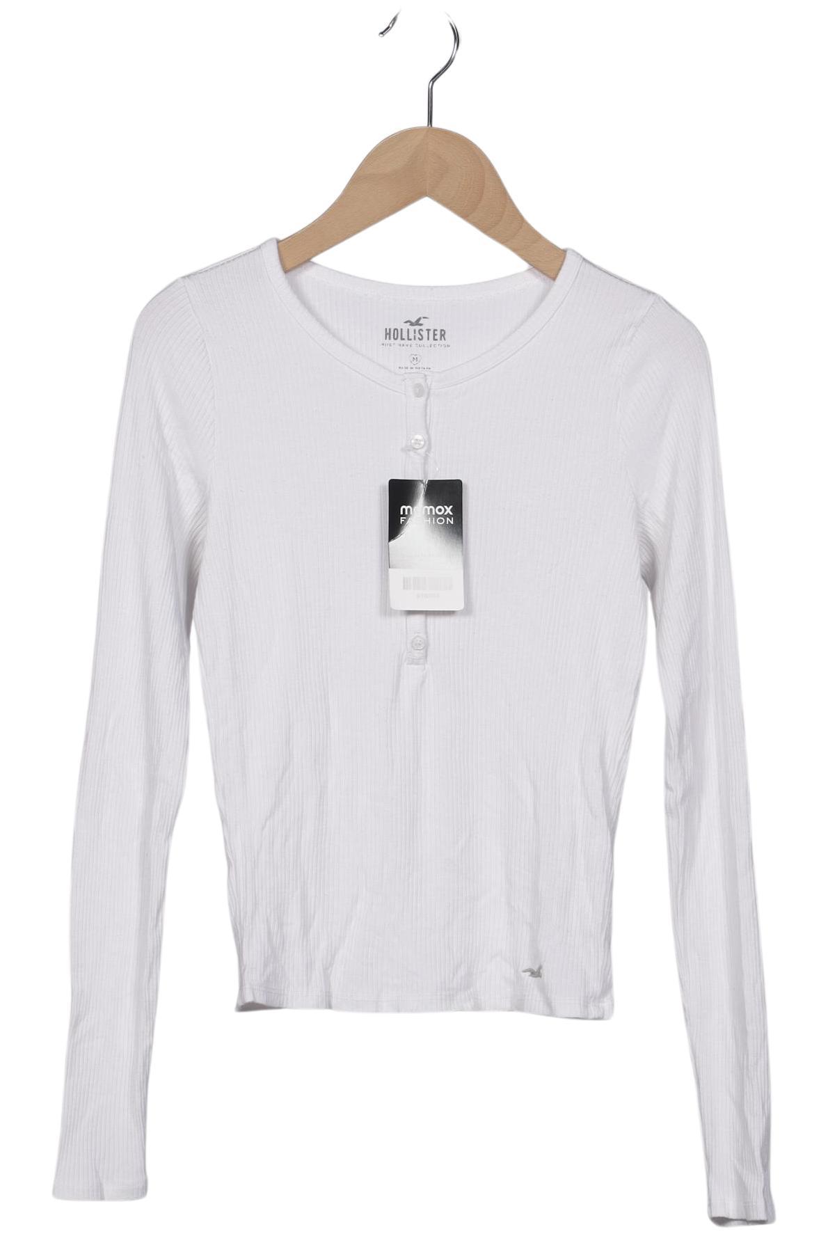 

Hollister Damen Langarmshirt, weiß, Gr. 38