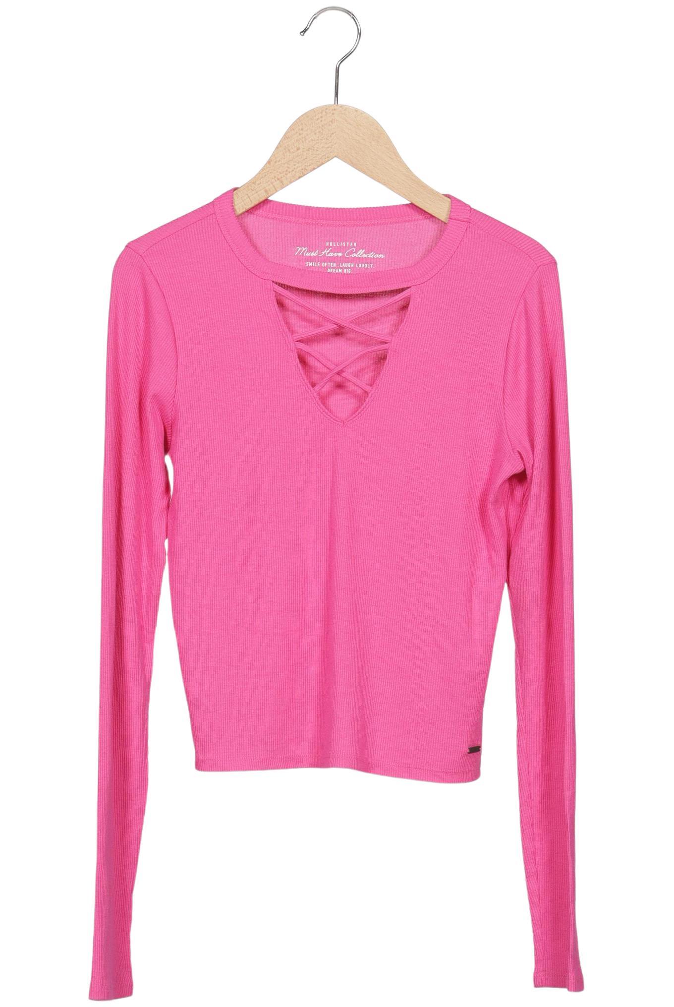 

Hollister Damen Langarmshirt, pink, Gr. 36