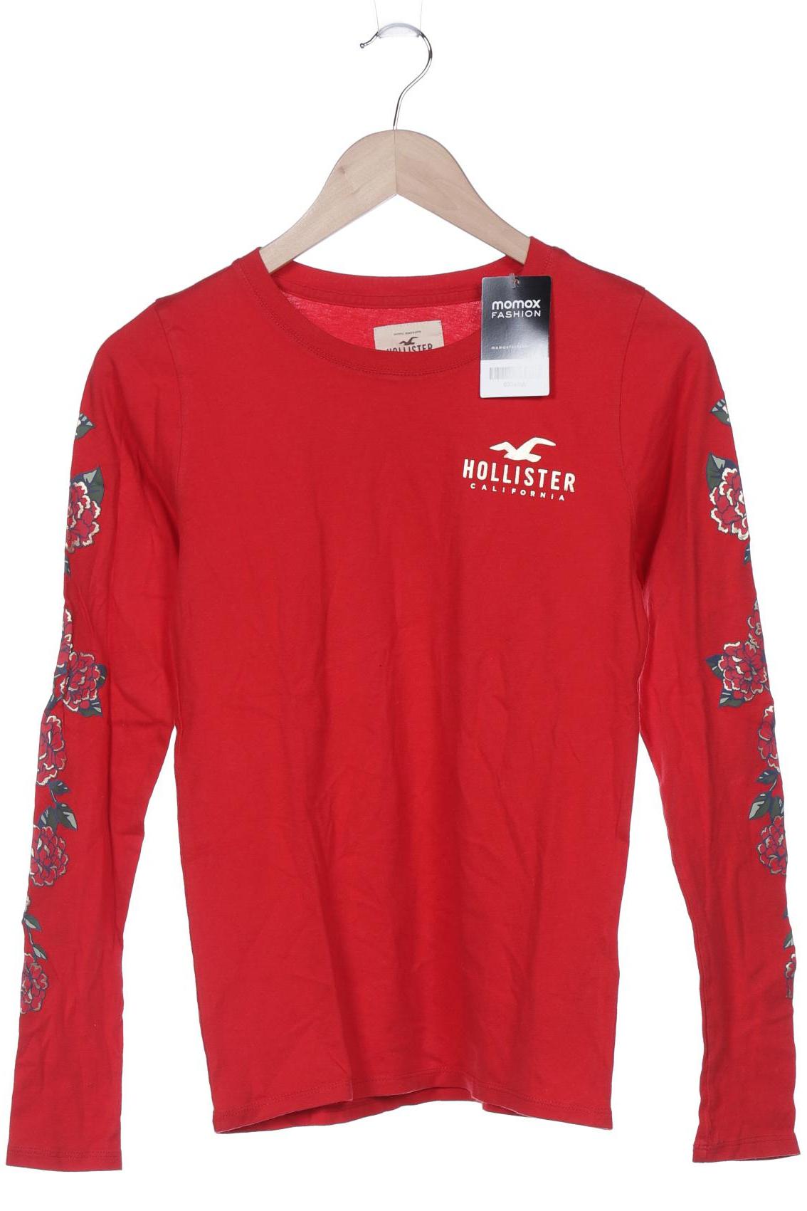 

Hollister Damen Langarmshirt, rot, Gr. 36