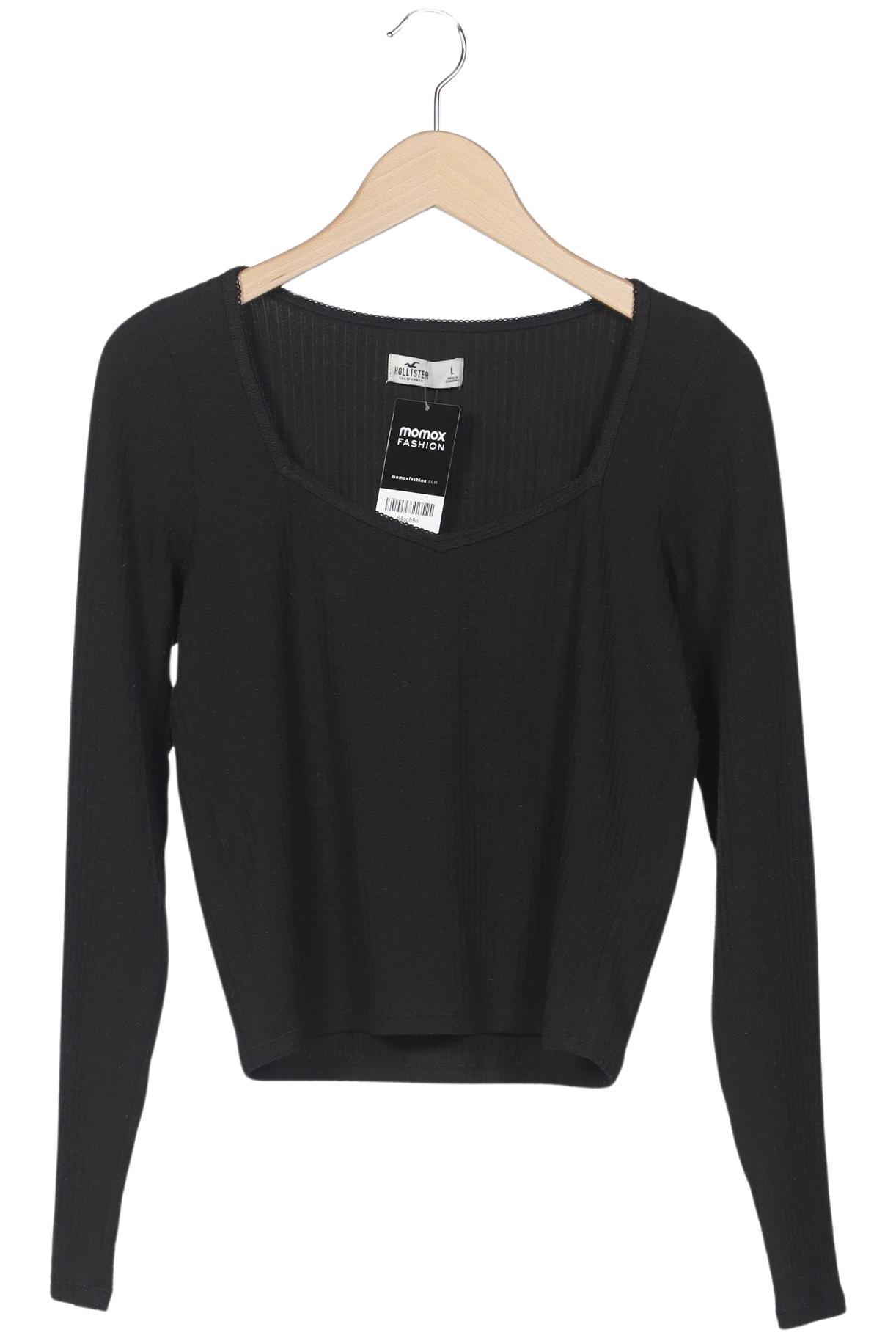 

Hollister Damen Langarmshirt, schwarz, Gr. 42