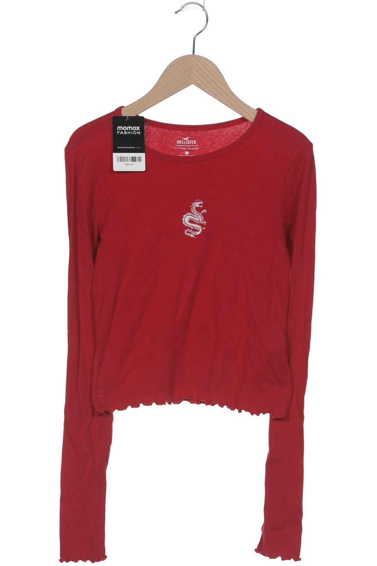 

Hollister Damen Langarmshirt, rot, Gr. 36