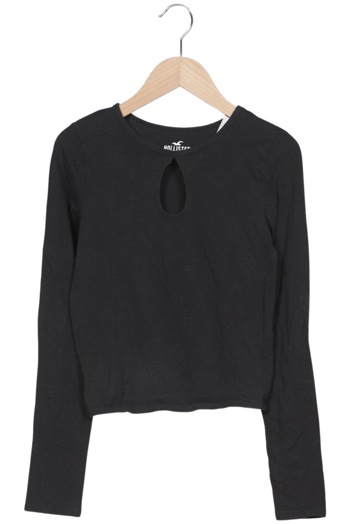 

Hollister Damen Langarmshirt, schwarz, Gr. 36