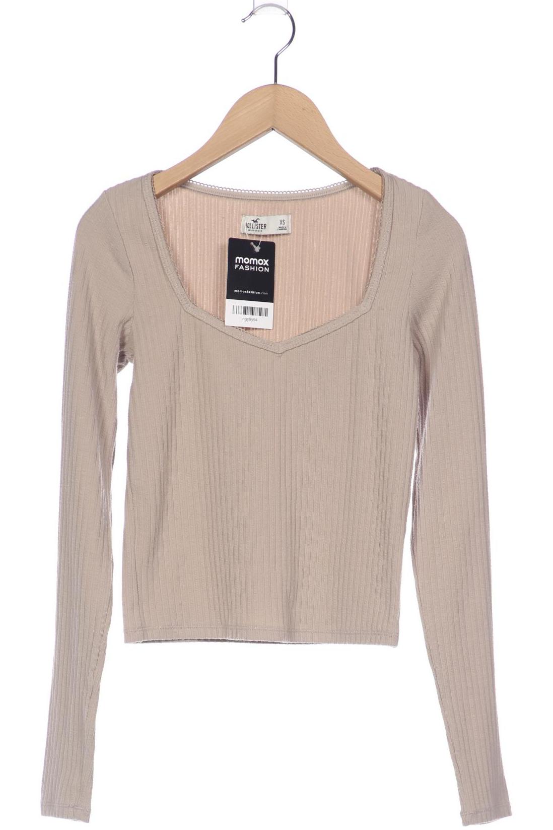 

Hollister Damen Langarmshirt, beige, Gr. 34