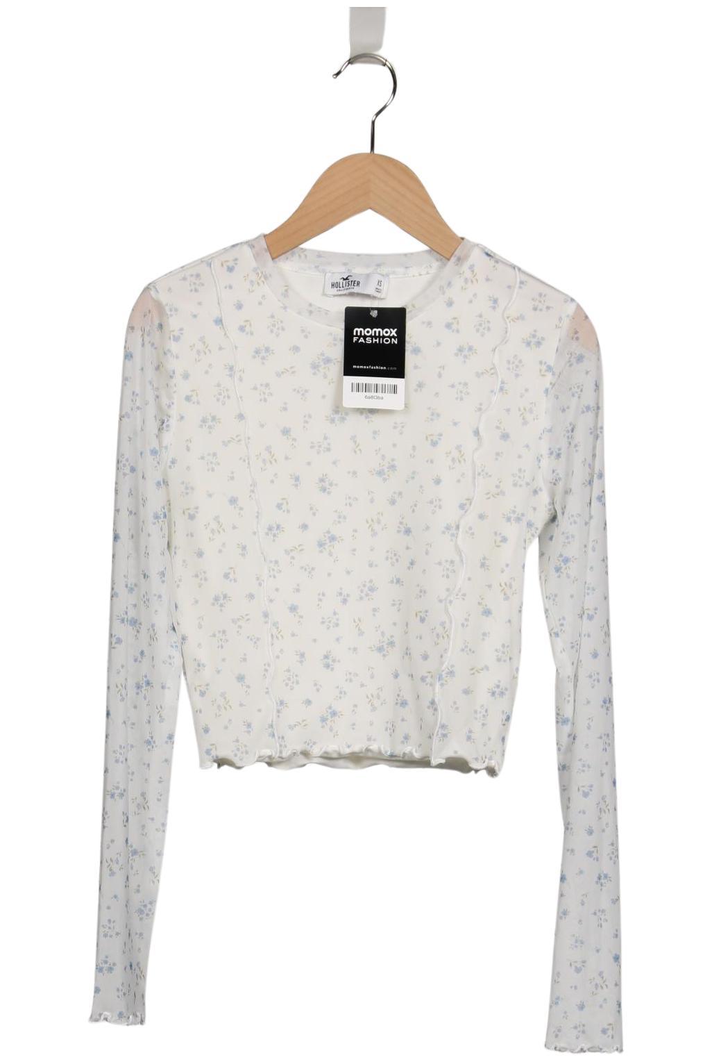

Hollister Damen Langarmshirt, cremeweiß, Gr. 34