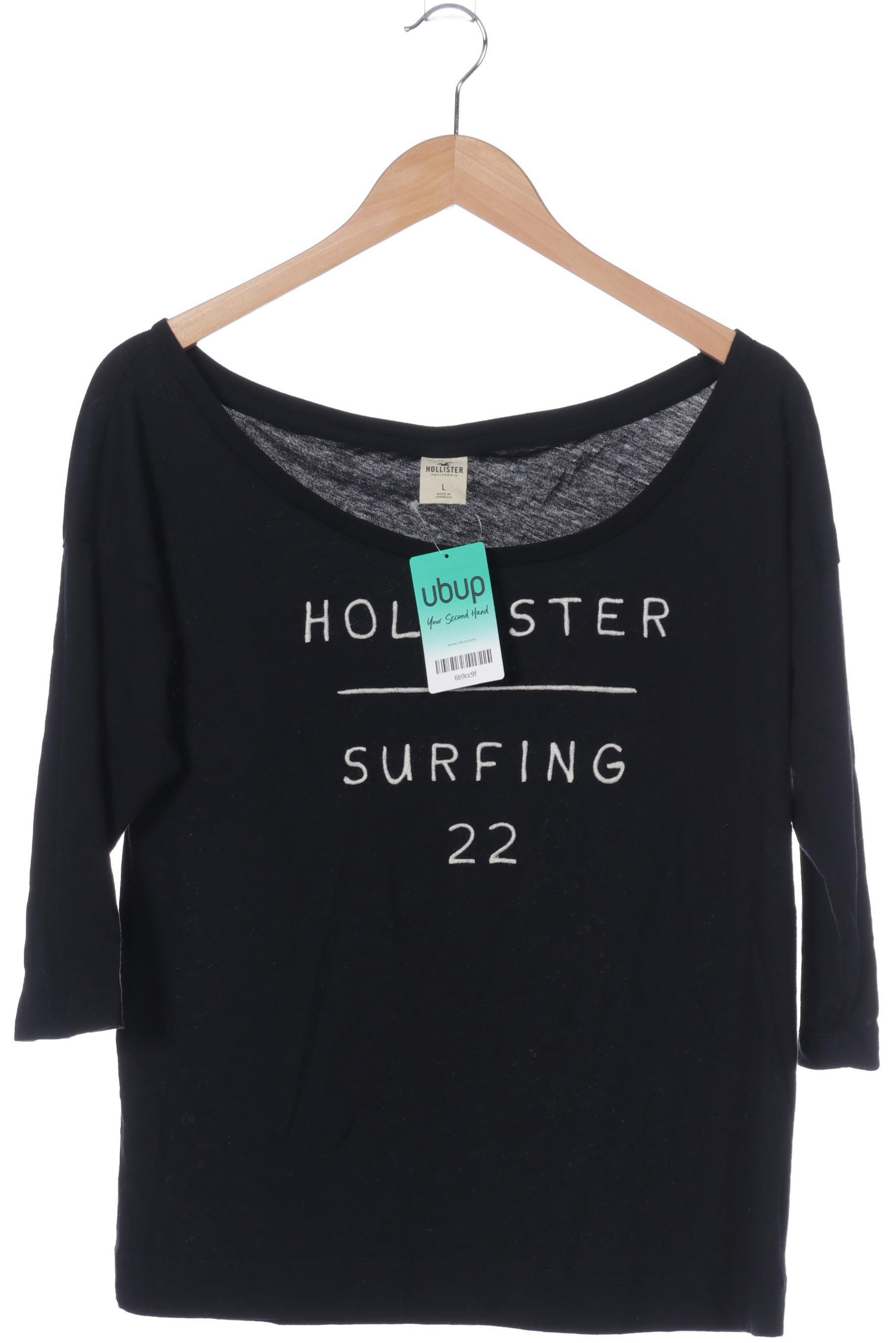 

Hollister Damen Langarmshirt, schwarz, Gr.