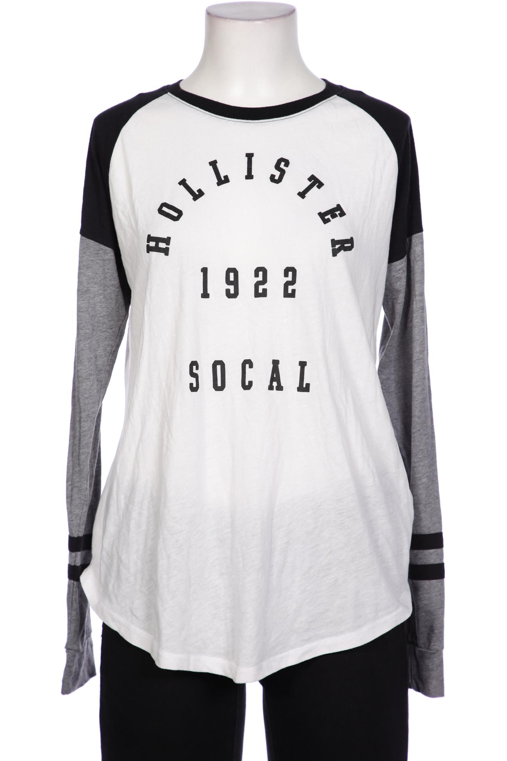 

Hollister Damen Langarmshirt, weiß, Gr. 34