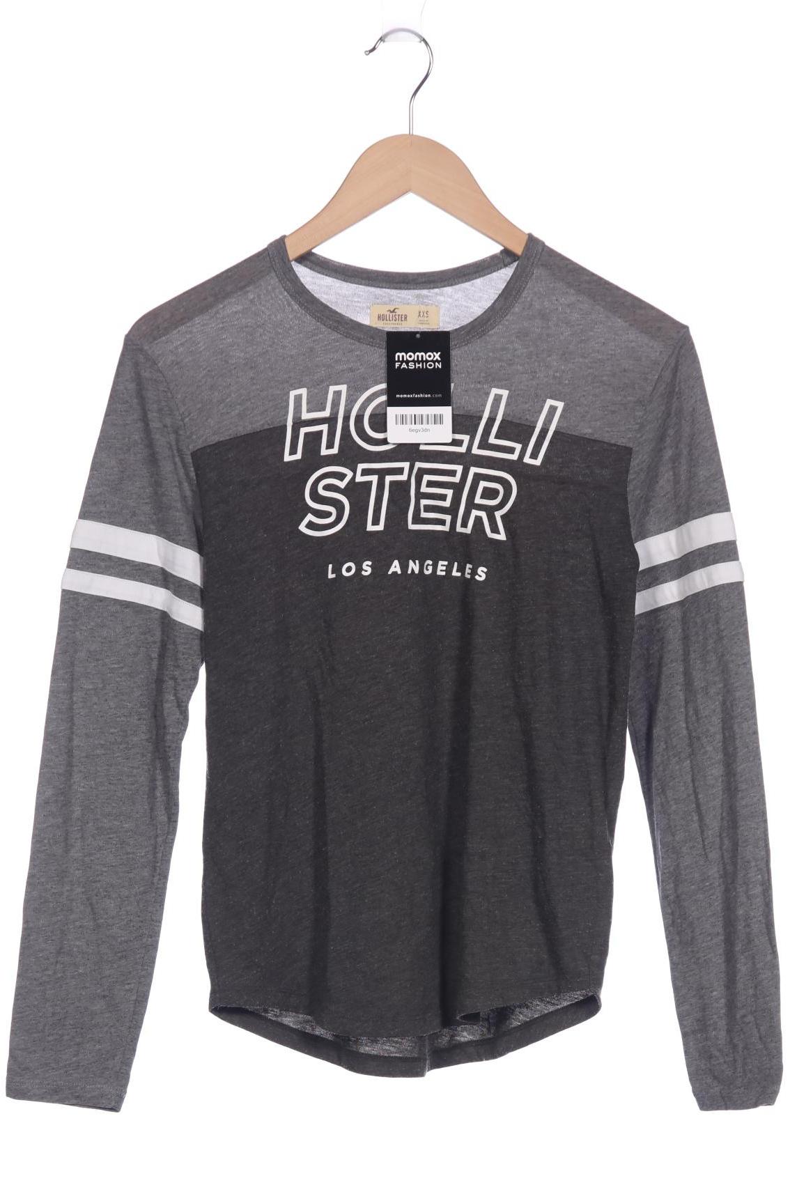 

Hollister Damen Langarmshirt, grau, Gr. 32