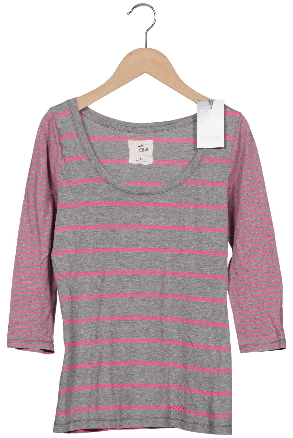 

Hollister Damen Langarmshirt, grau, Gr. 34