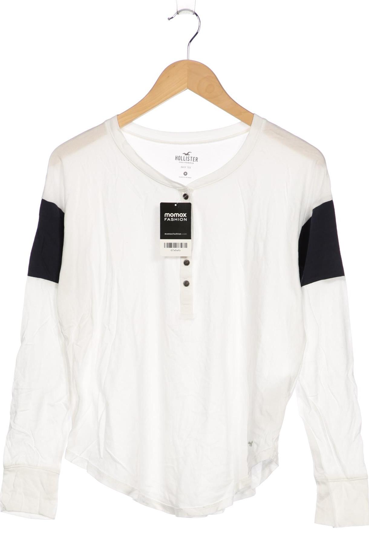 

Hollister Damen Langarmshirt, weiß, Gr. 38