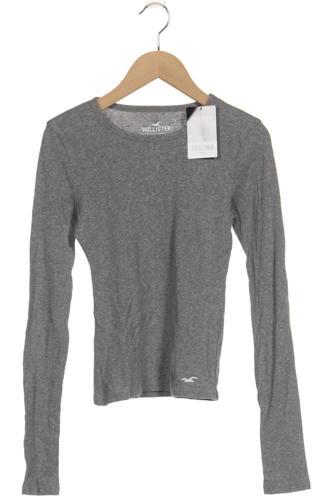 

Hollister Damen Langarmshirt, grau, Gr. 34