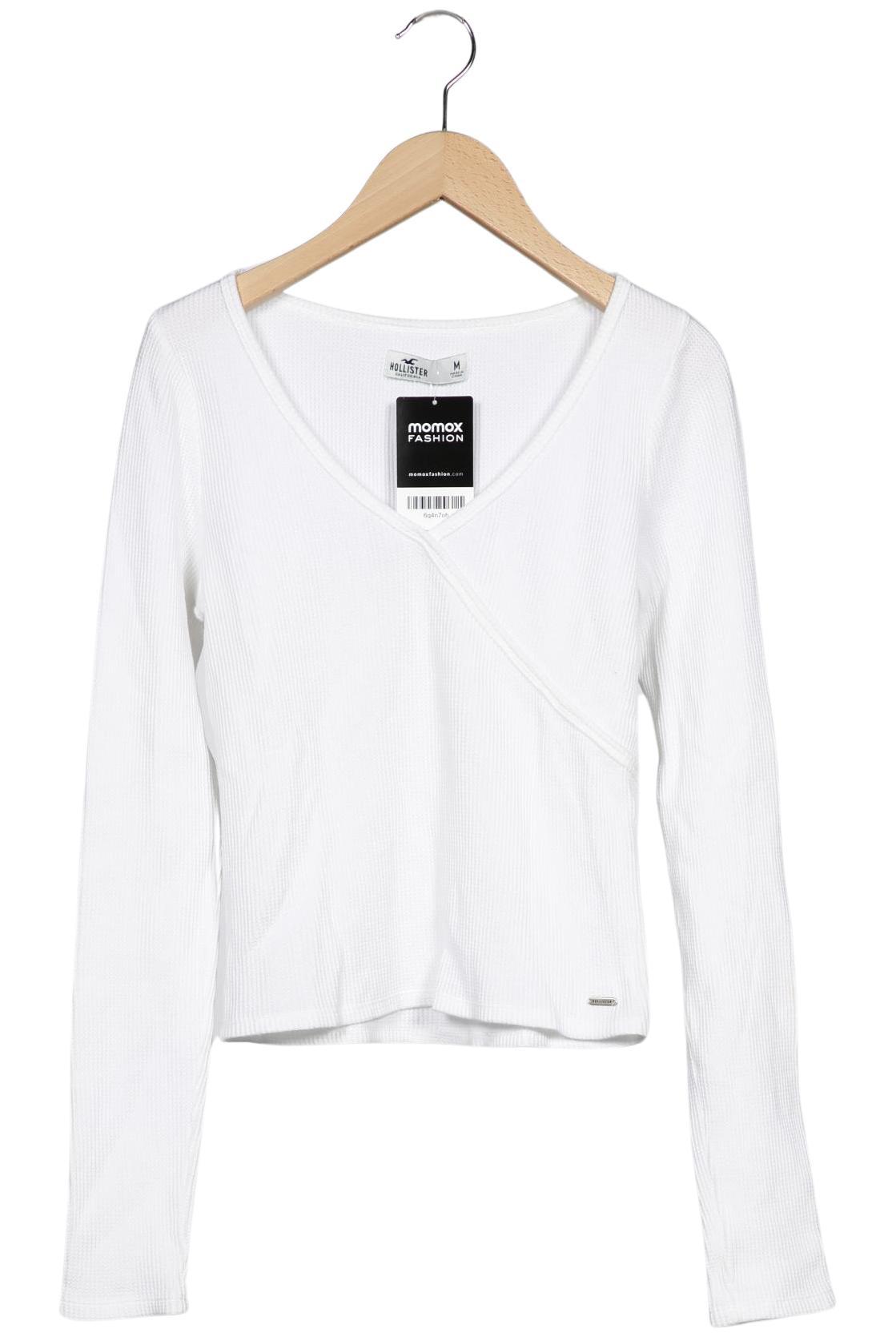 

Hollister Damen Langarmshirt, weiß, Gr. 38