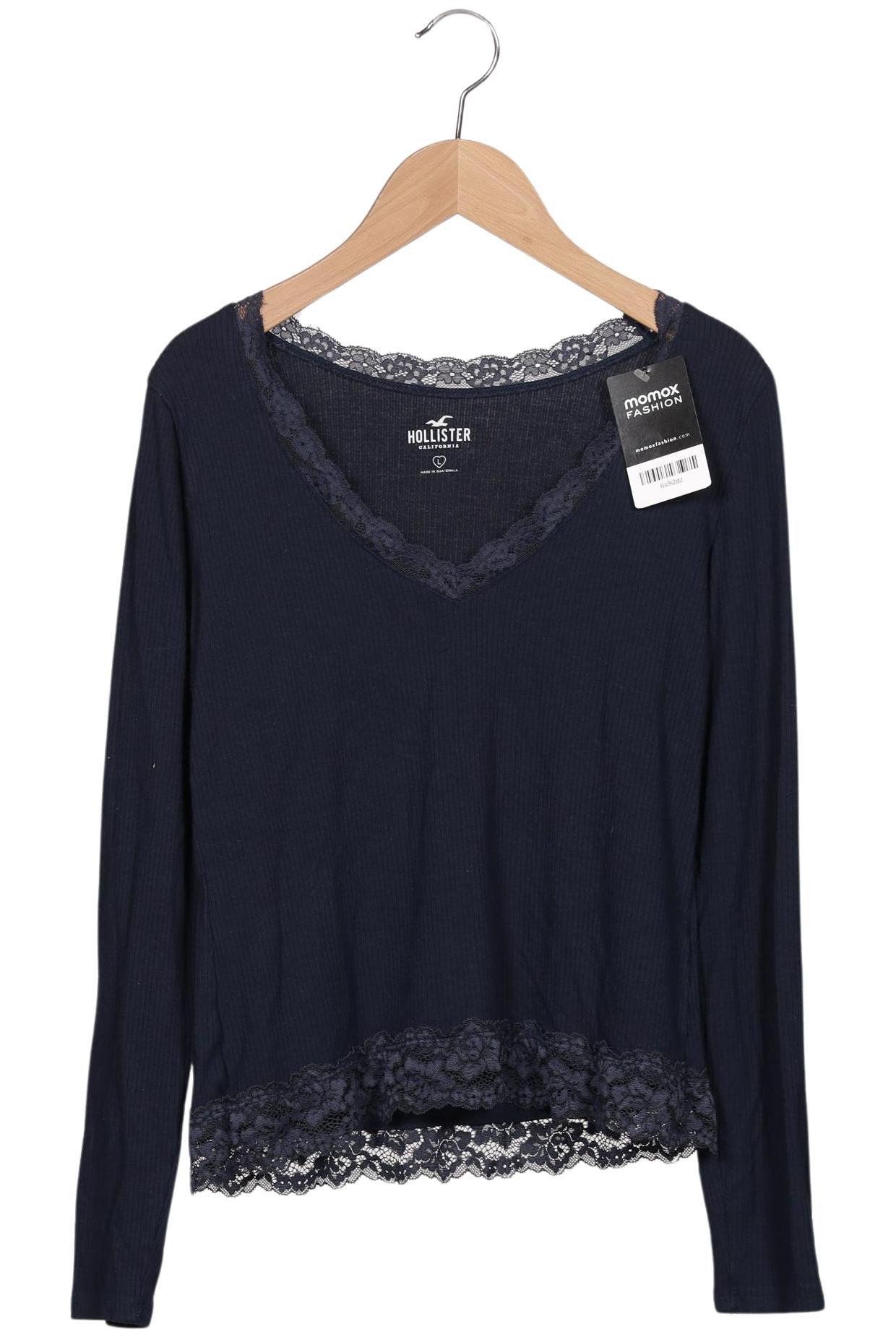 

Hollister Damen Langarmshirt, marineblau, Gr. 42