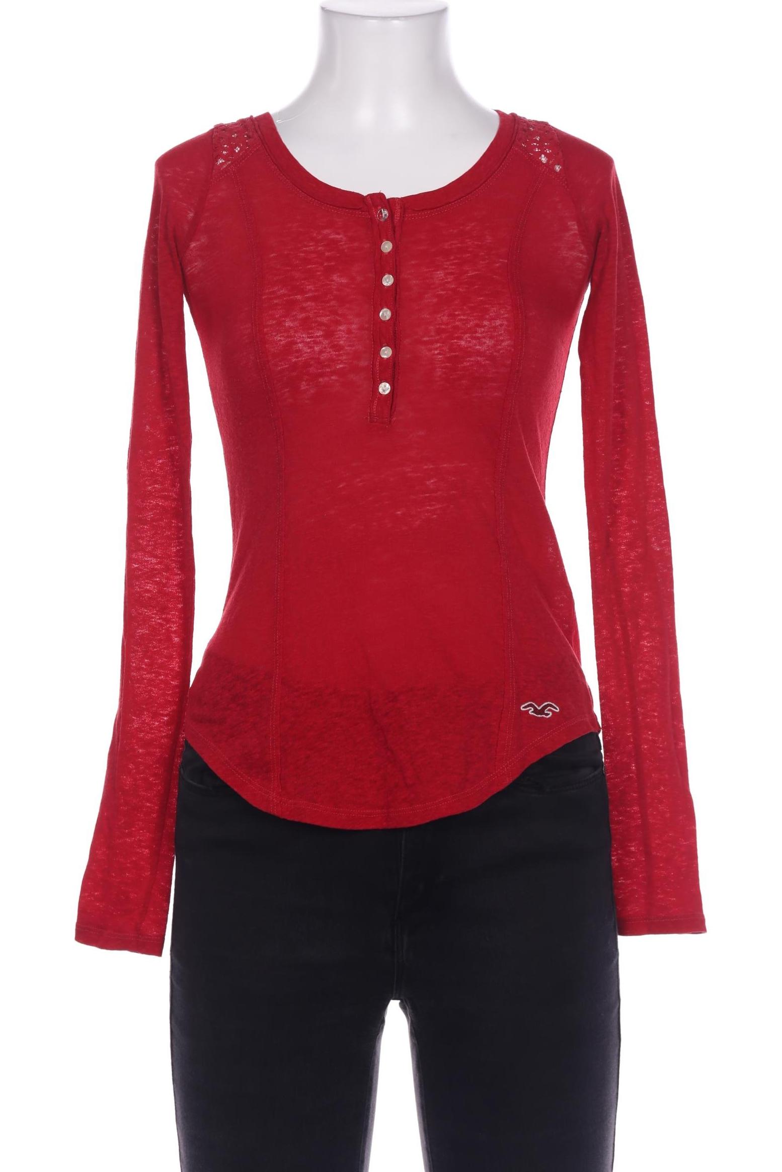 

Hollister Damen Langarmshirt, rot, Gr. 36