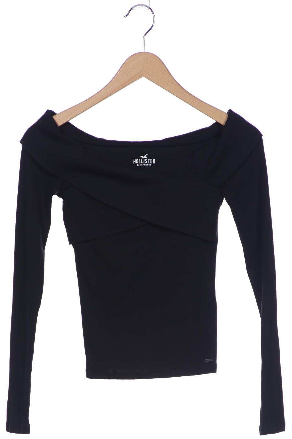 

Hollister Damen Langarmshirt, schwarz, Gr. 36