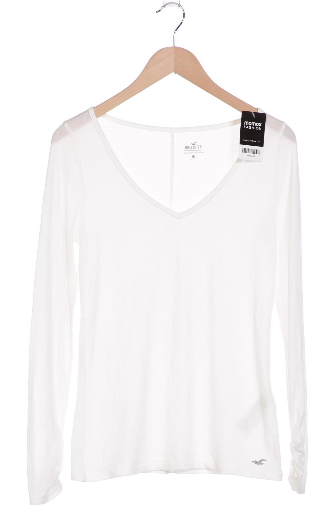 

Hollister Damen Langarmshirt, weiß, Gr. 42