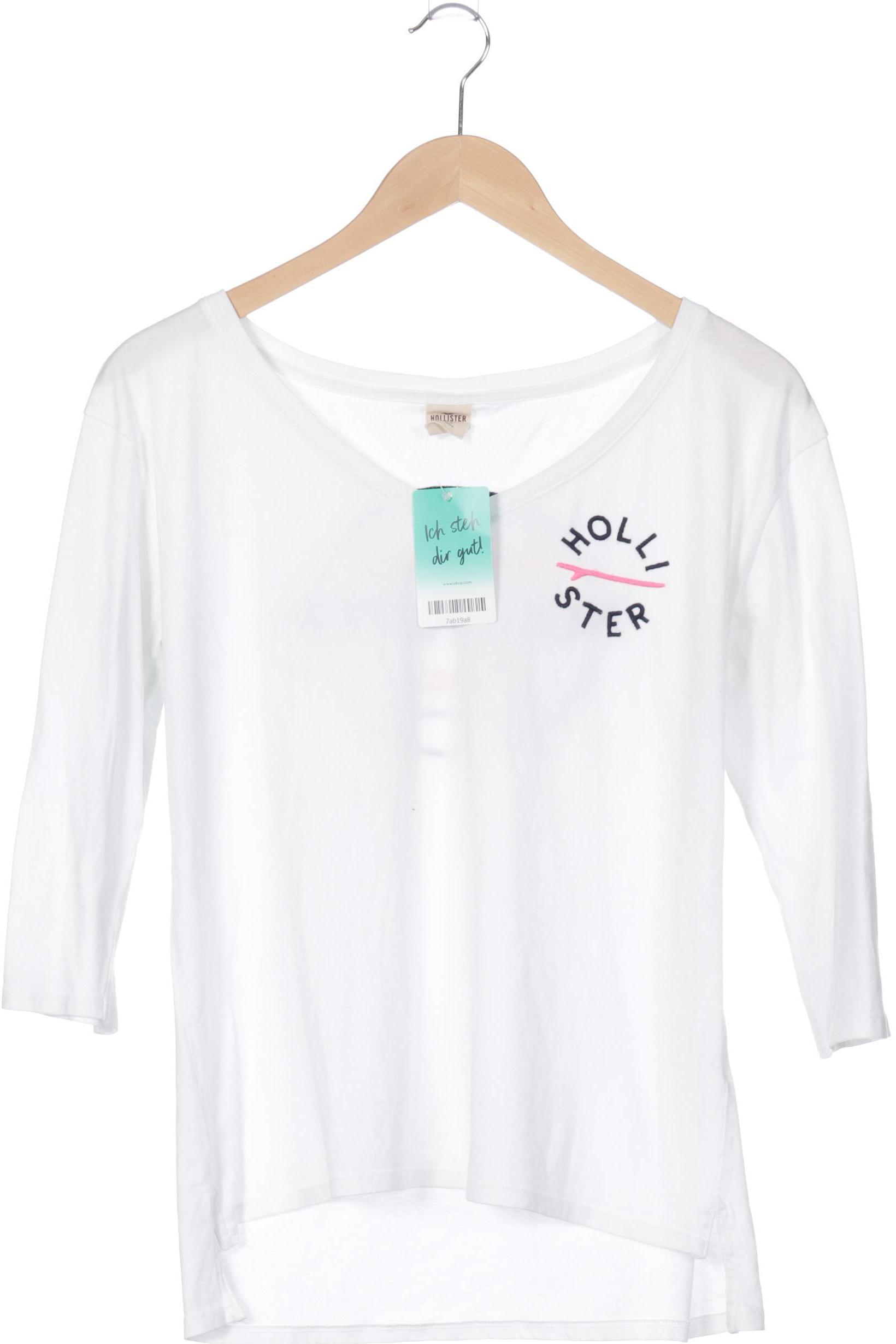 

Hollister Damen Langarmshirt, weiß, Gr.
