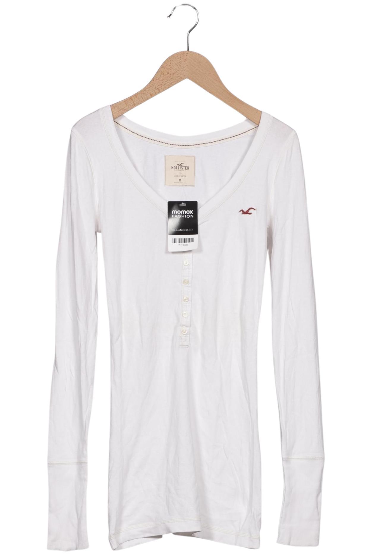 

Hollister Damen Langarmshirt, weiß, Gr. 38