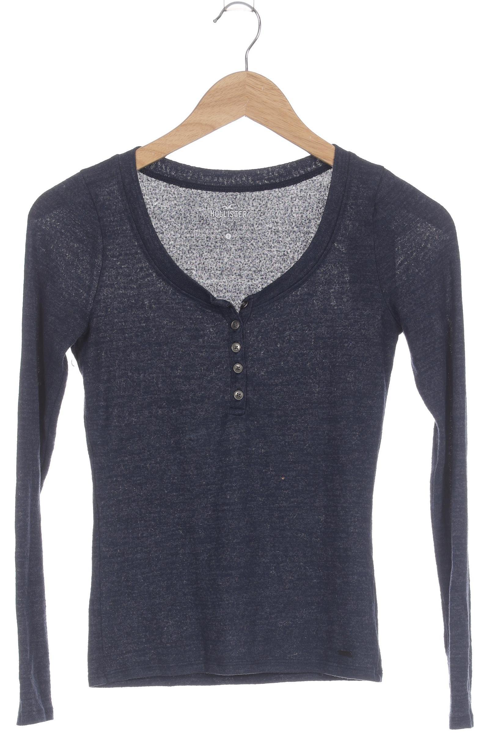 

Hollister Damen Langarmshirt, blau, Gr.