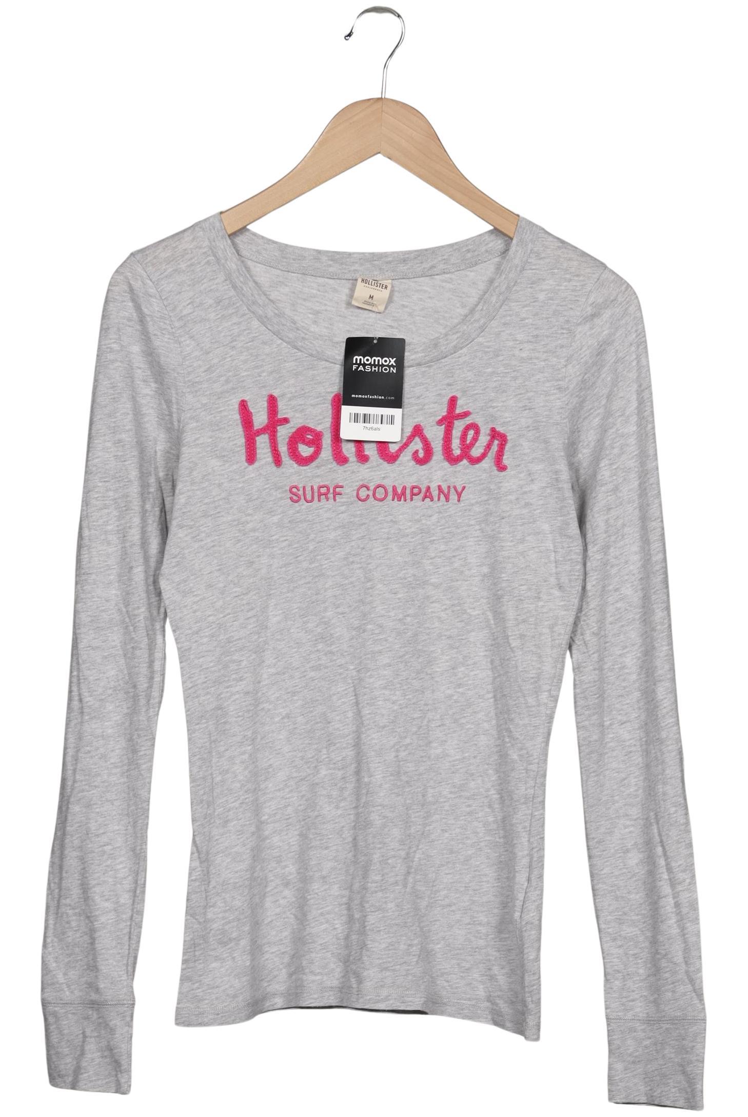 

Hollister Damen Langarmshirt, grau, Gr. 38