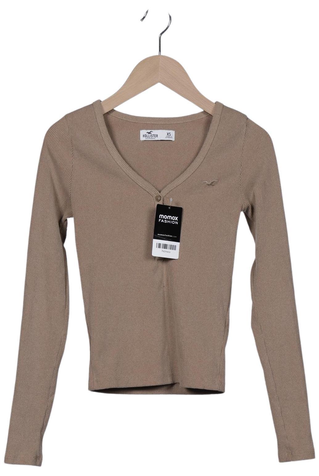 

Hollister Damen Langarmshirt, braun, Gr. 34