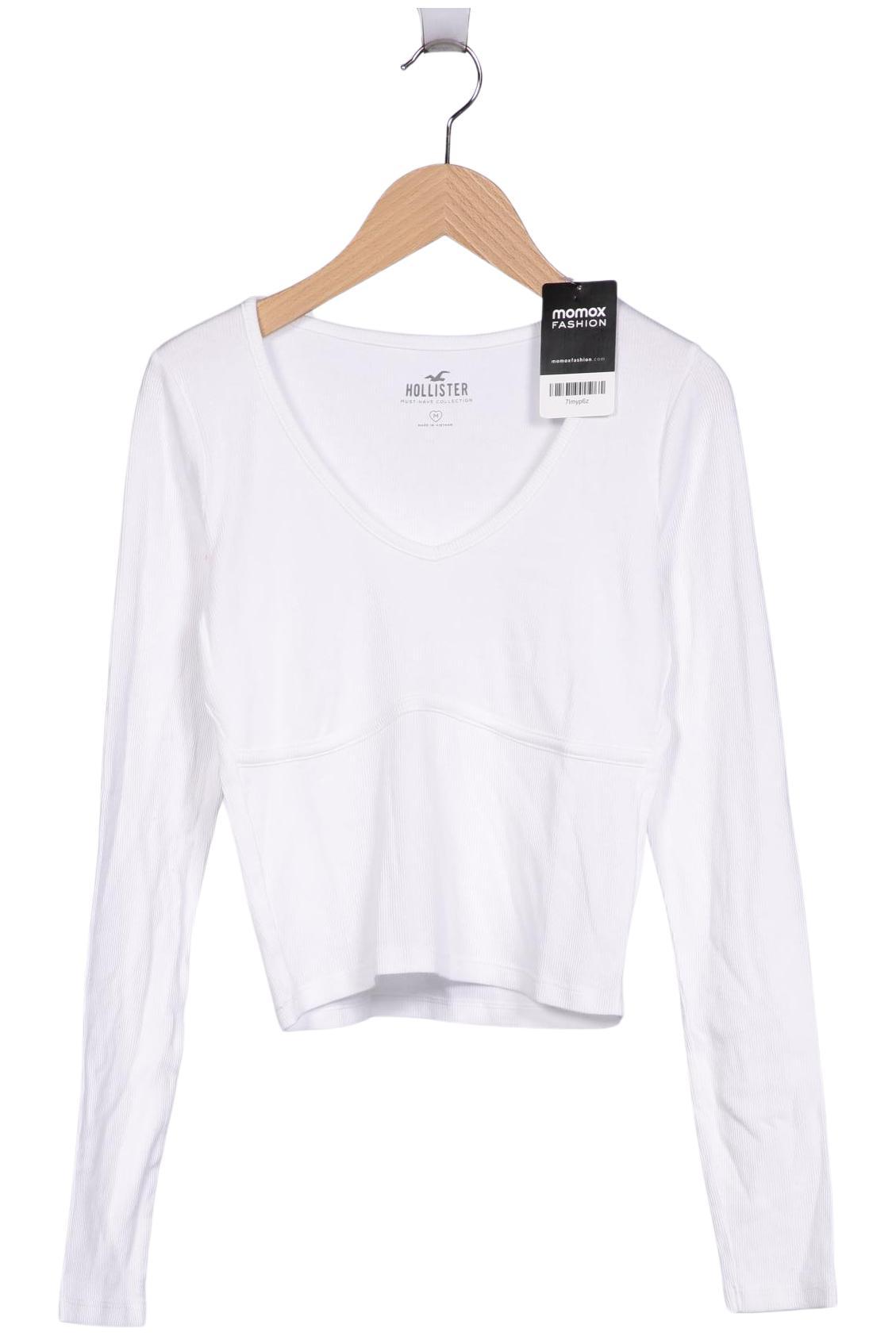 

Hollister Damen Langarmshirt, weiß, Gr. 38