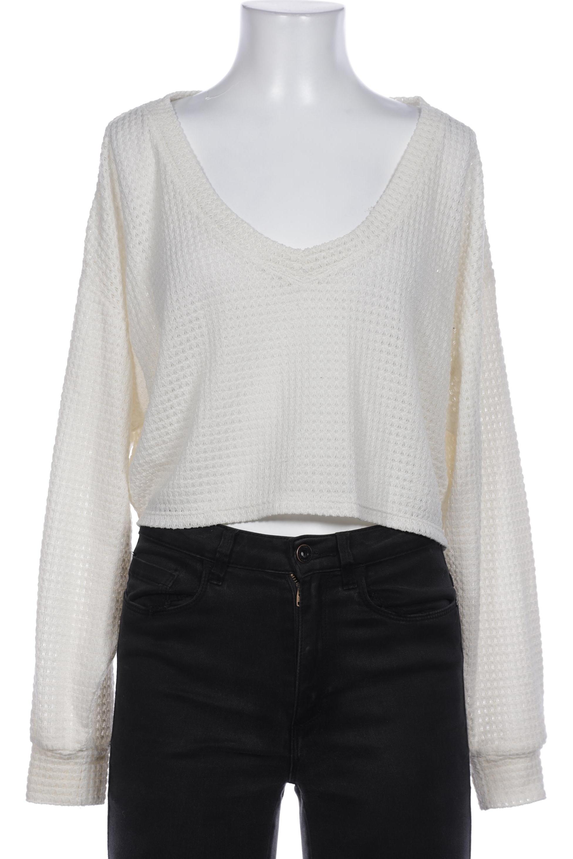 

Hollister Damen Langarmshirt, cremeweiß, Gr. 36