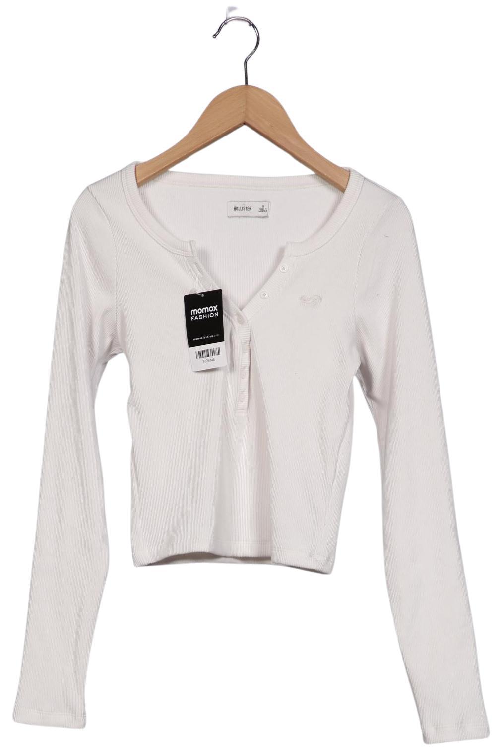 

Hollister Damen Langarmshirt, cremeweiß, Gr. 36