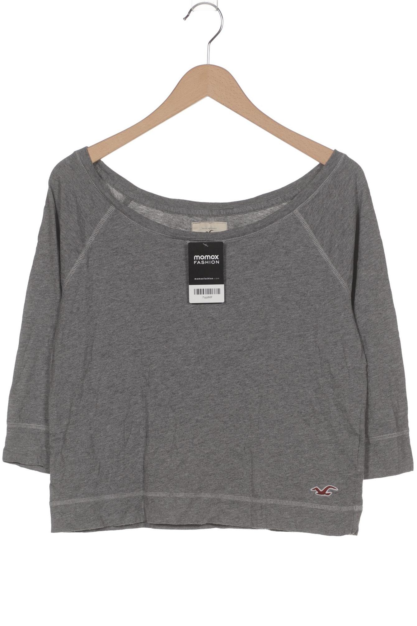 

Hollister Damen Langarmshirt, grau, Gr. 42